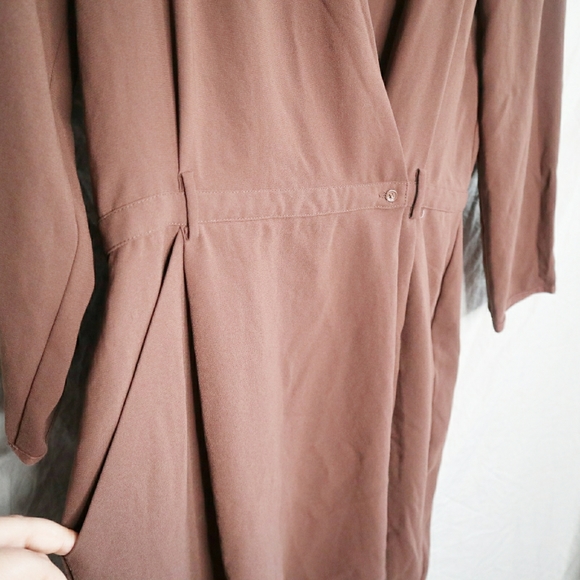 Wilfred deep v button wrap dress - Picture 3 of 9